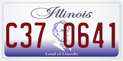 IL license plate C370641