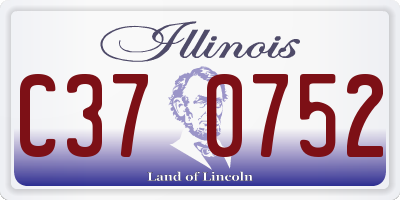 IL license plate C370752