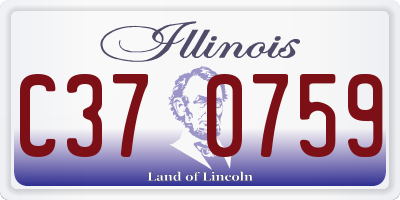 IL license plate C370759