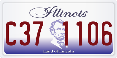 IL license plate C371106
