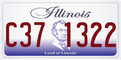 IL license plate C371322