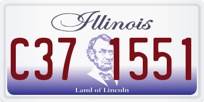 IL license plate C371551