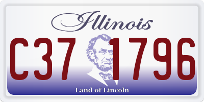 IL license plate C371796