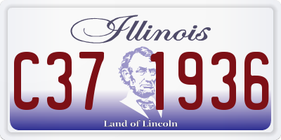 IL license plate C371936