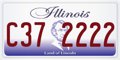 IL license plate C372222