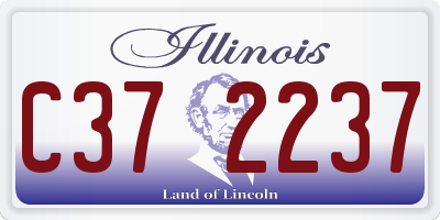 IL license plate C372237