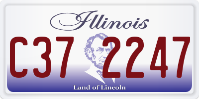 IL license plate C372247