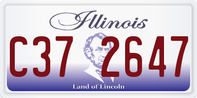IL license plate C372647