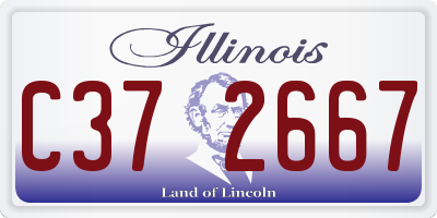 IL license plate C372667