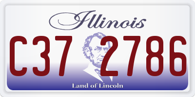 IL license plate C372786