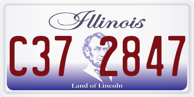 IL license plate C372847
