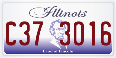 IL license plate C373016
