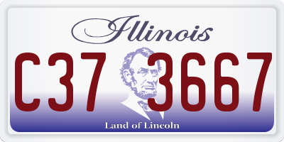 IL license plate C373667
