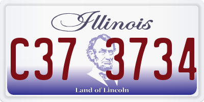 IL license plate C373734