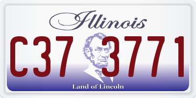 IL license plate C373771