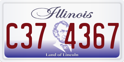 IL license plate C374367