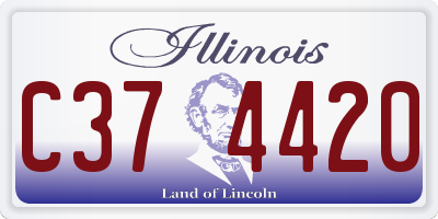 IL license plate C374420