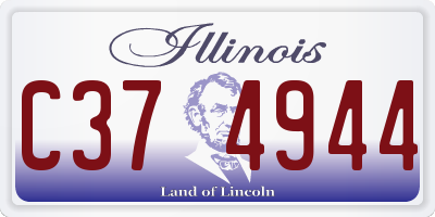 IL license plate C374944