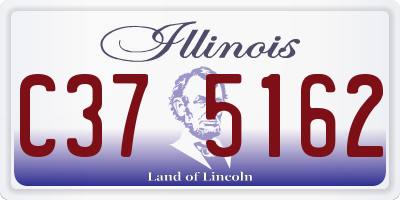IL license plate C375162