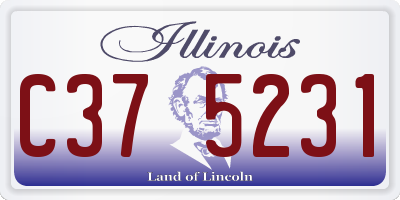 IL license plate C375231