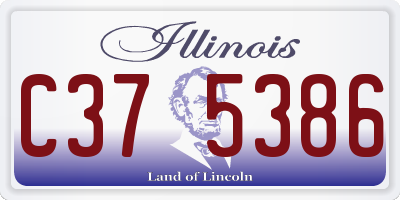 IL license plate C375386