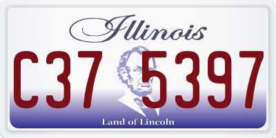 IL license plate C375397
