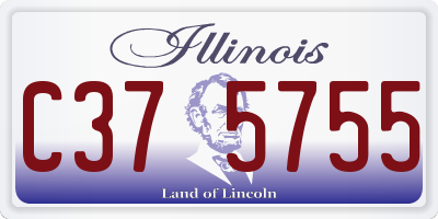 IL license plate C375755