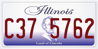 IL license plate C375762