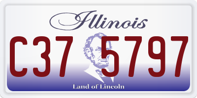 IL license plate C375797