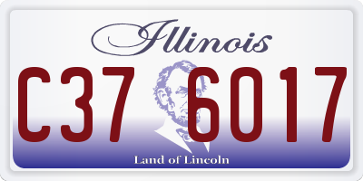 IL license plate C376017