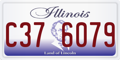 IL license plate C376079