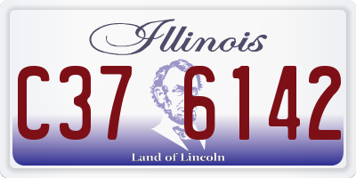 IL license plate C376142