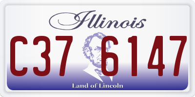 IL license plate C376147