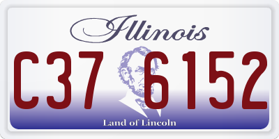 IL license plate C376152