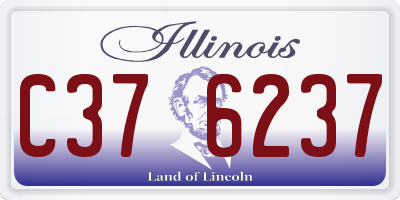 IL license plate C376237