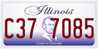 IL license plate C377085