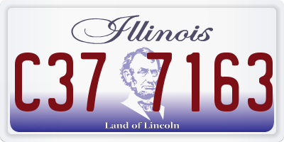 IL license plate C377163