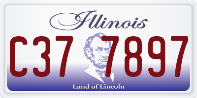 IL license plate C377897