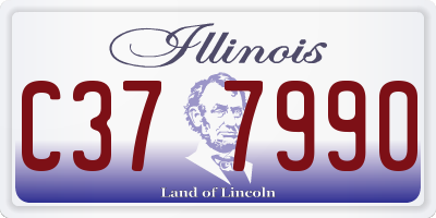 IL license plate C377990