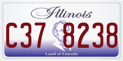 IL license plate C378238