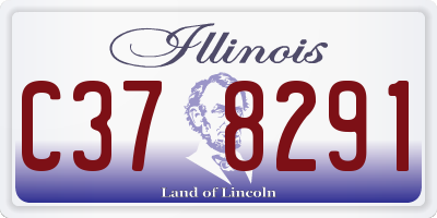 IL license plate C378291