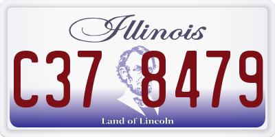 IL license plate C378479