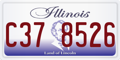 IL license plate C378526