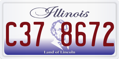 IL license plate C378672