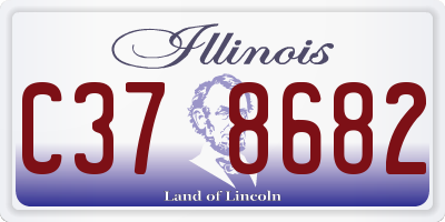 IL license plate C378682