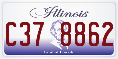 IL license plate C378862