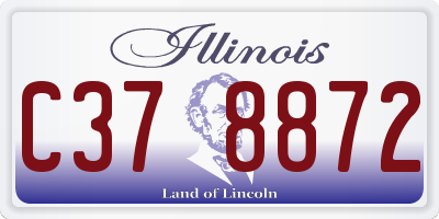 IL license plate C378872