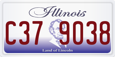 IL license plate C379038