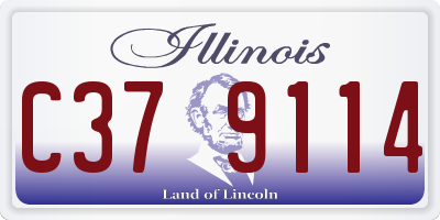 IL license plate C379114