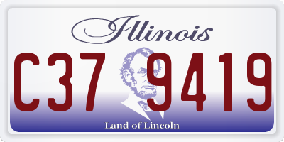 IL license plate C379419
